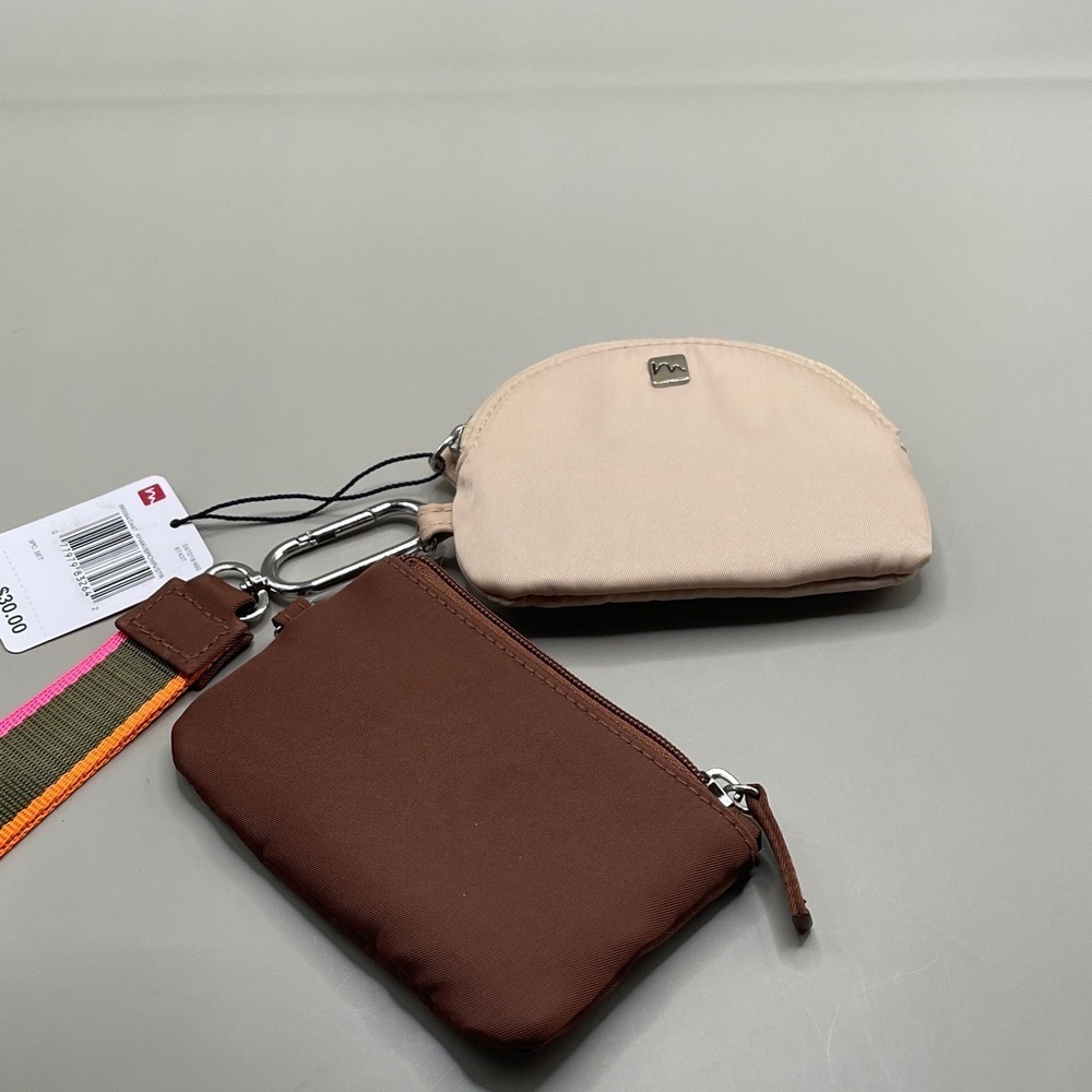 Mundi 3 Piece Grab and Go Set Beige and Brown Pouch Set Mundi